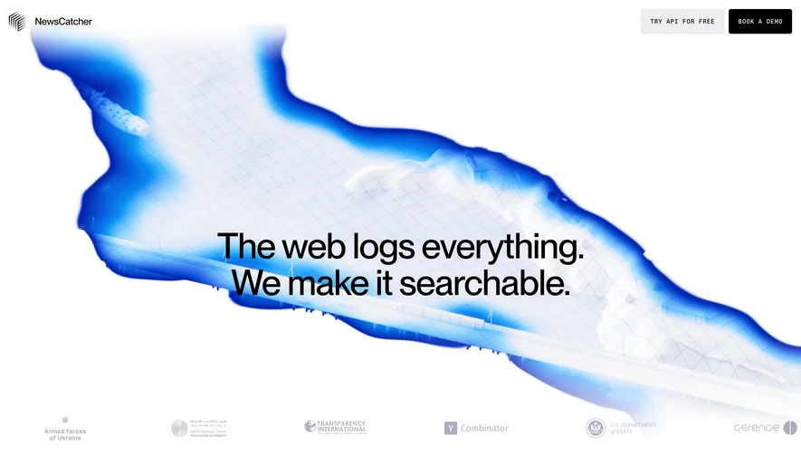 NewsCatcher Landing Page