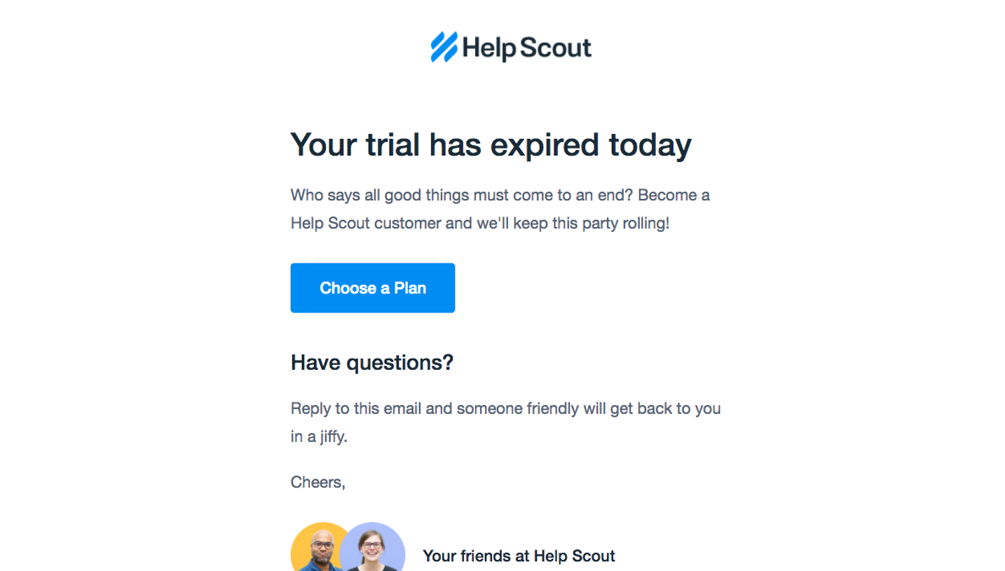 Help Scout Free Trial Emails