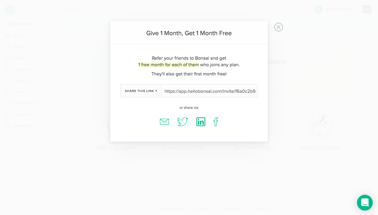 Bonsai Referral Flow