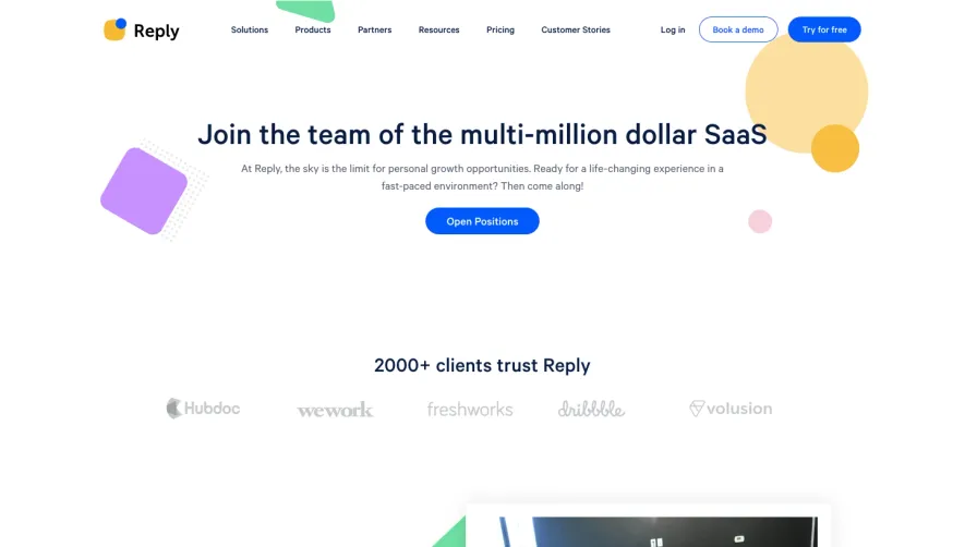 Reply Careers Page