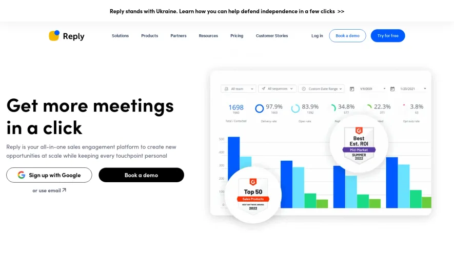 Reply Landing Page
