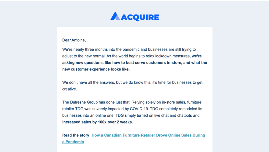 Acquire Newsletters