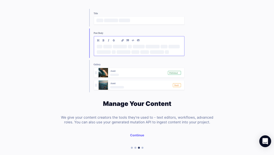 GraphCMS User Onboarding
