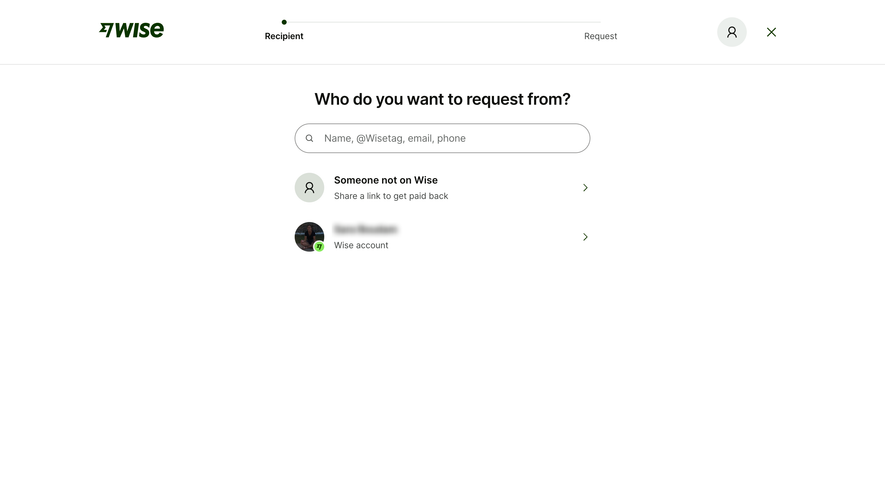Wise Request Money