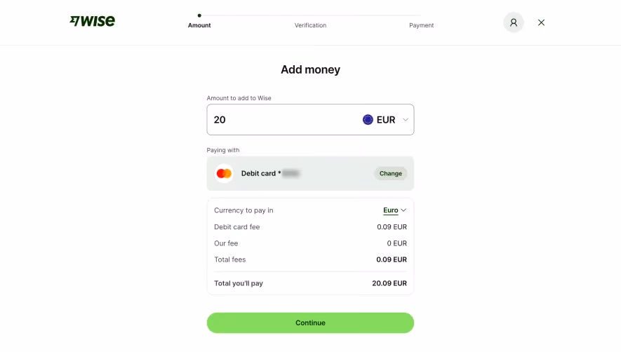 Wise Add Money