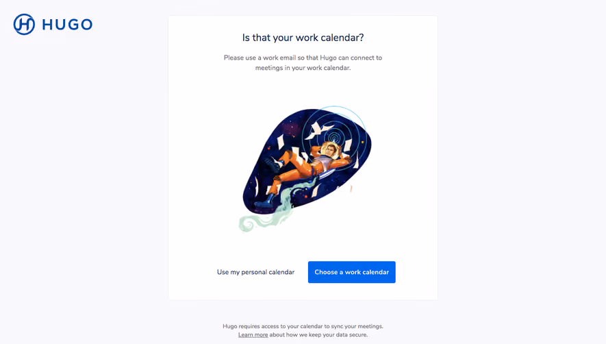 Hugo Sign Up Flow