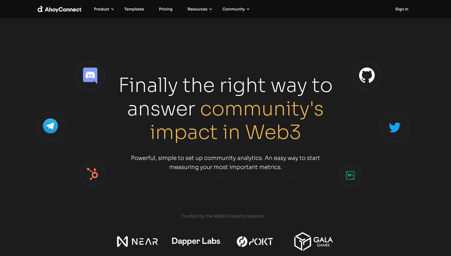 AhoyConnect Landing Page