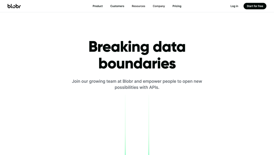 Blobr Careers Page
