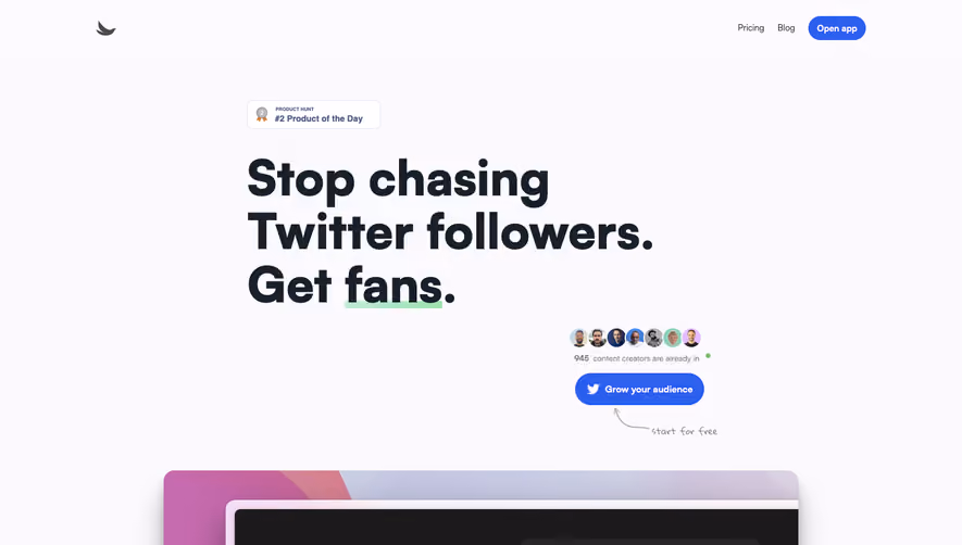 Sidebird Landing Page