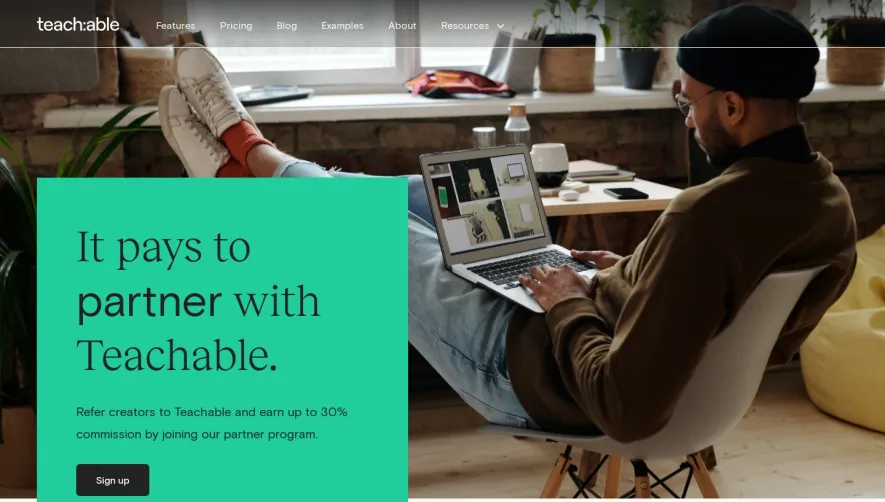 Teachable Affiliate Page