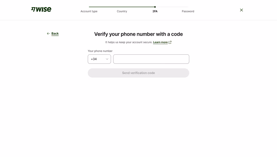 Wise Multi-Factor Authentication Setup