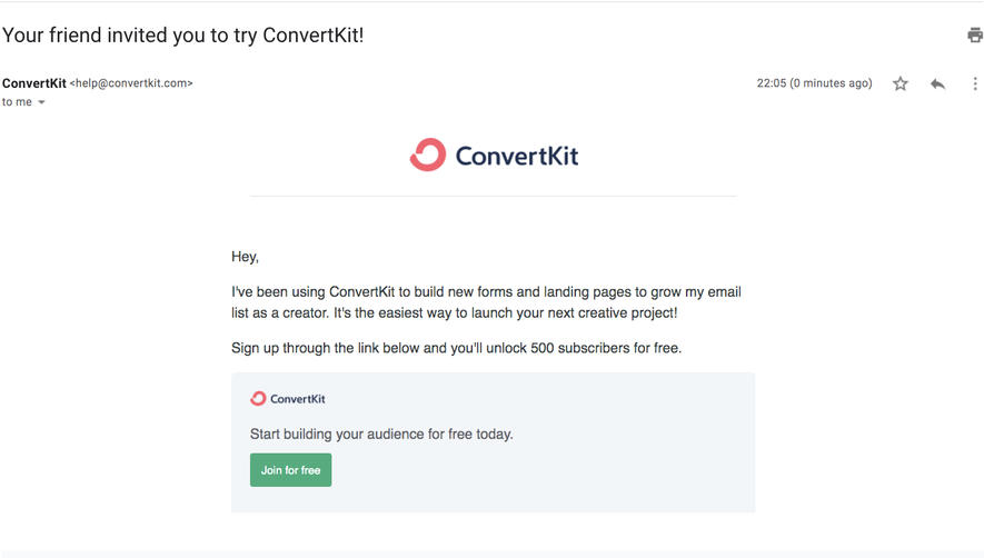 ConvertKit Referral Flow