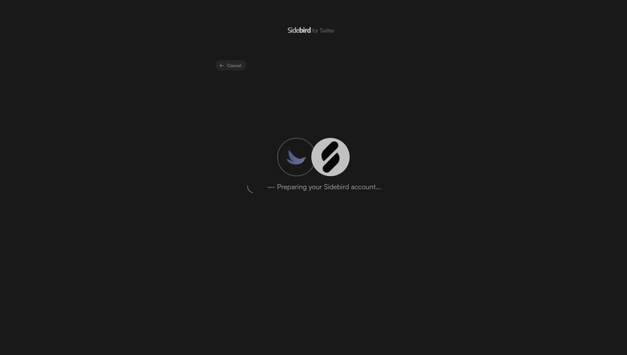 Sidebird Loading Screen