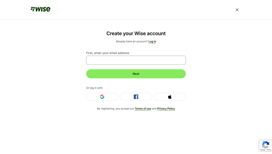 Wise Signup
