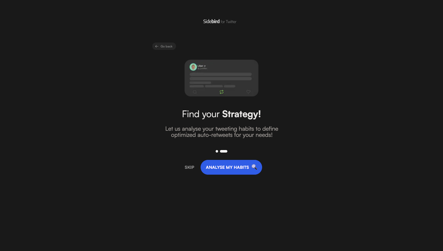 Sidebird User Onboarding