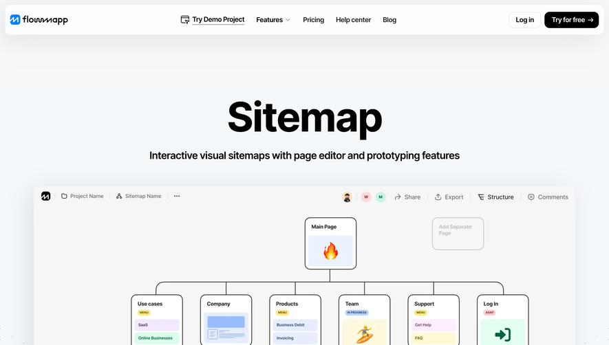 FlowMapp Features Page