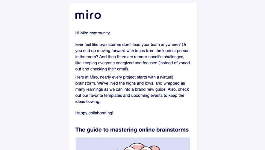 Miro Newsletters