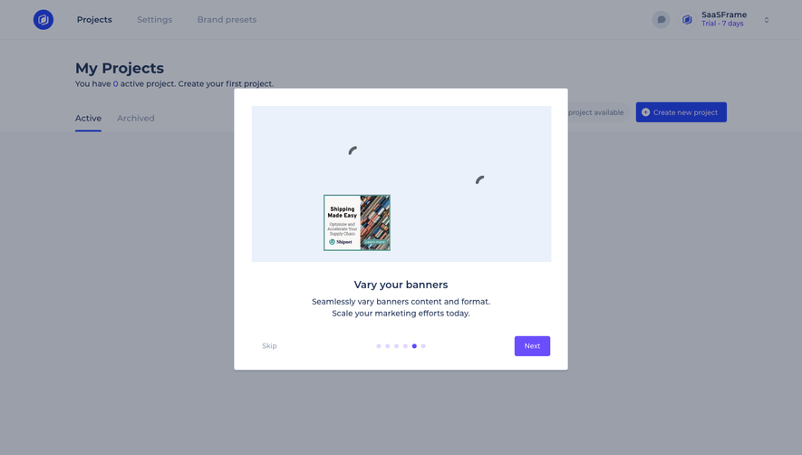 Abyssale User Onboarding
