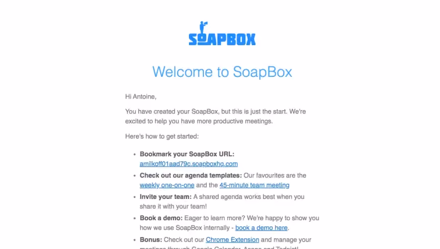 Hypercontext oapbox Welcome Email