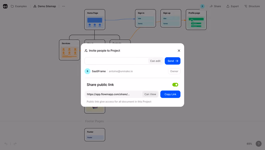 FlowMapp Invite Team Members
