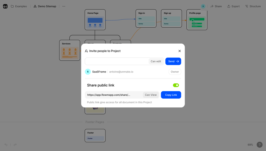 FlowMapp Invite Team Members