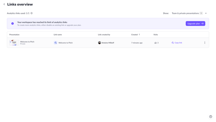 Pitch Analytics Links Overview