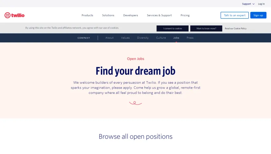 Segment Careers Page