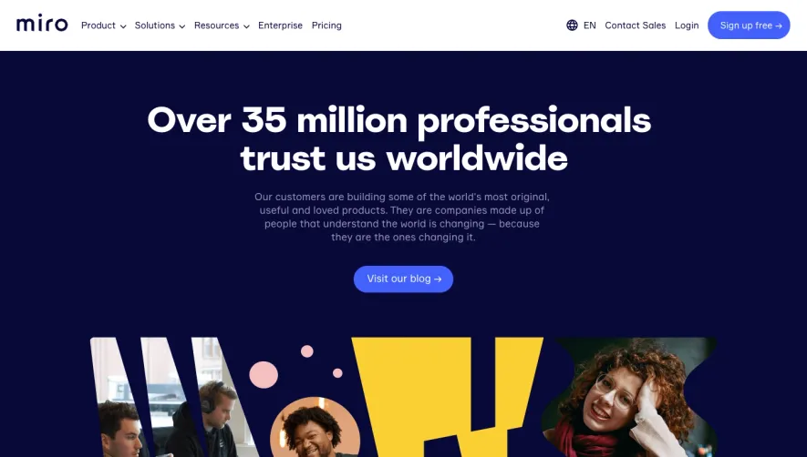Miro Customers Page