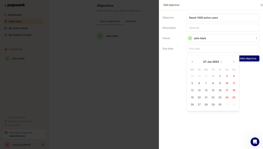 Popwork Add An Objective