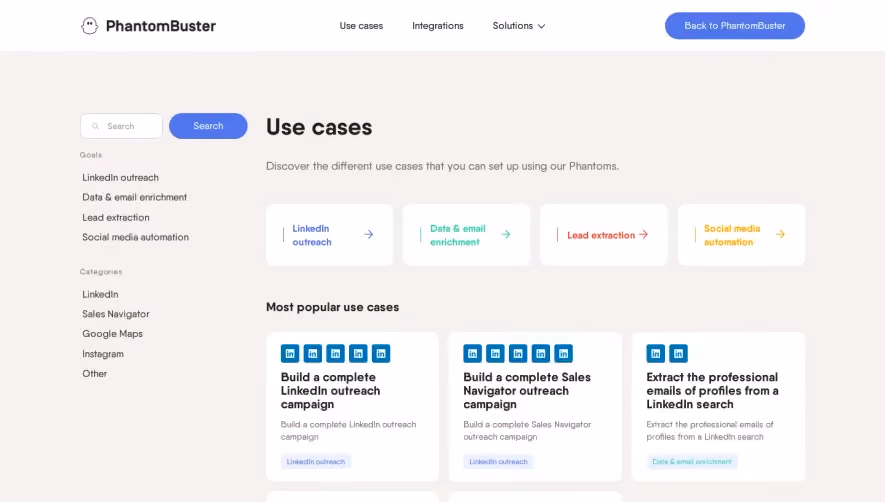 Phantombuster Template Library