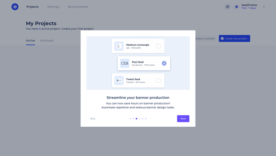 Abyssale User Onboarding