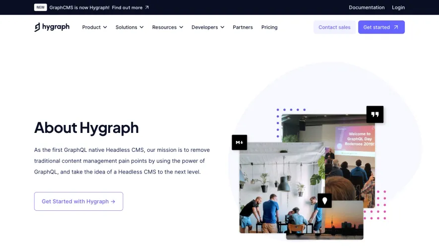 GraphCMS About Page