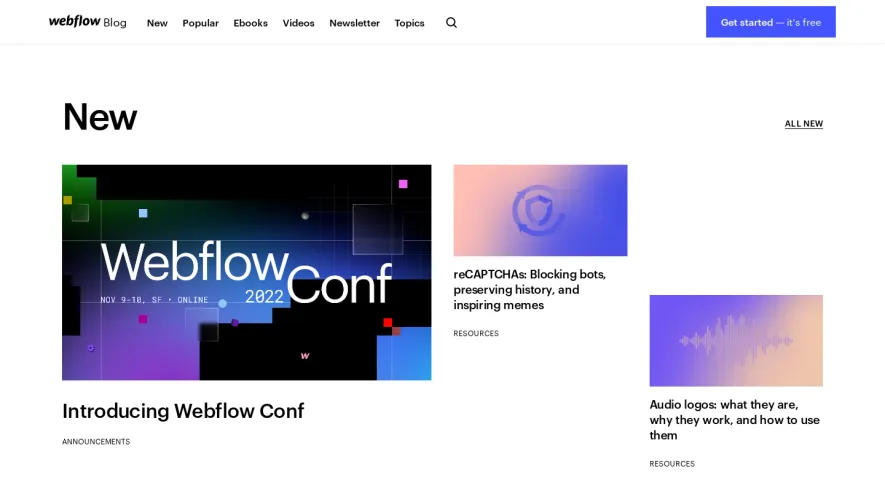 Webflow Blog Feed