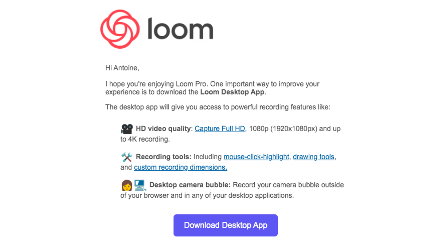 Loom Onboarding Emails