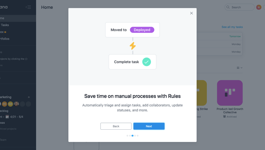 Asana User Onboarding