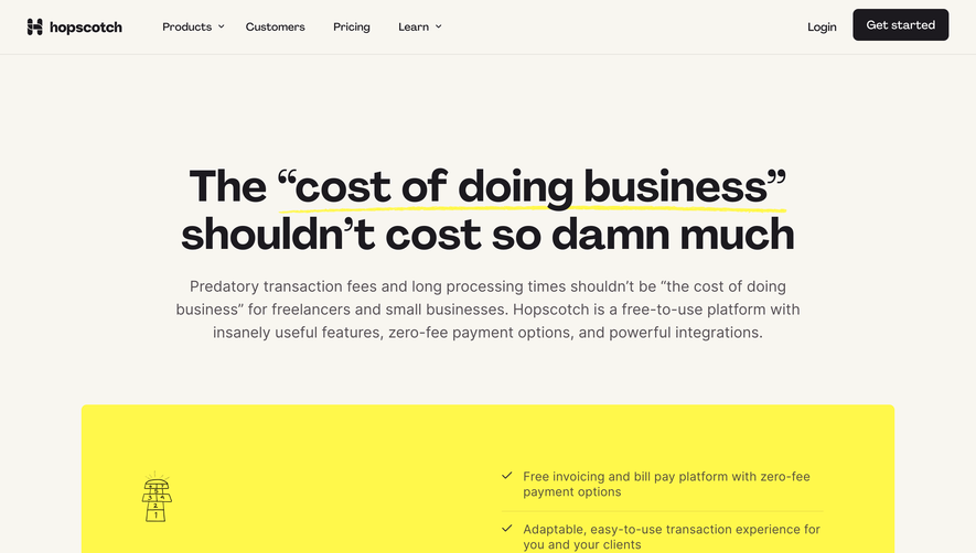 Hopscotch Pricing Page