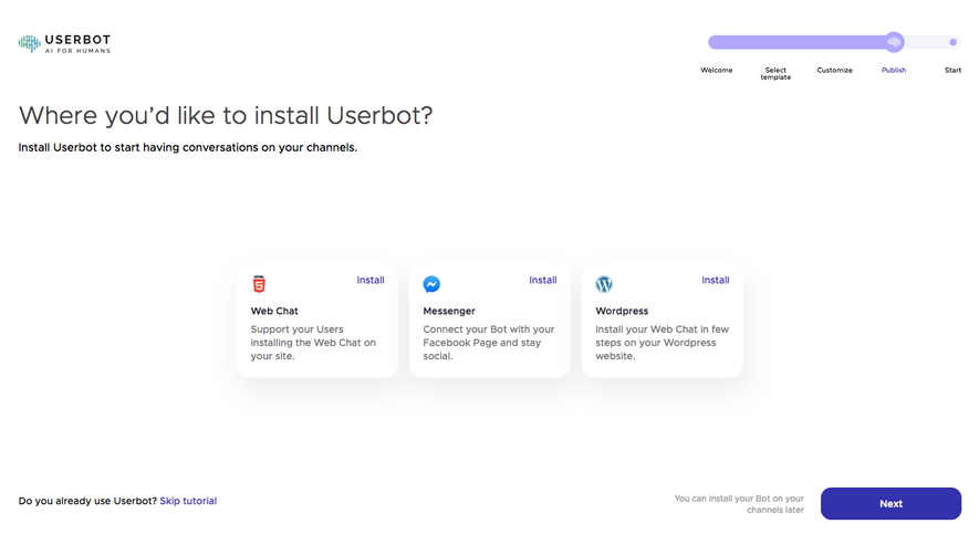 Userbot User Onboarding