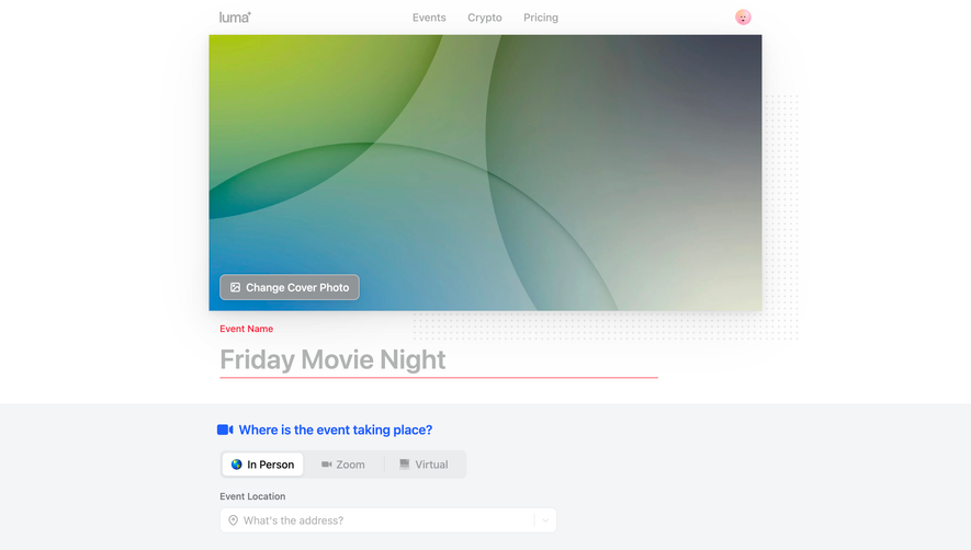 Luma Create An Event