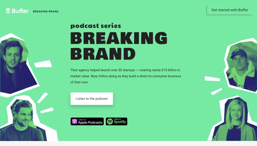 Buffer Podcast Page