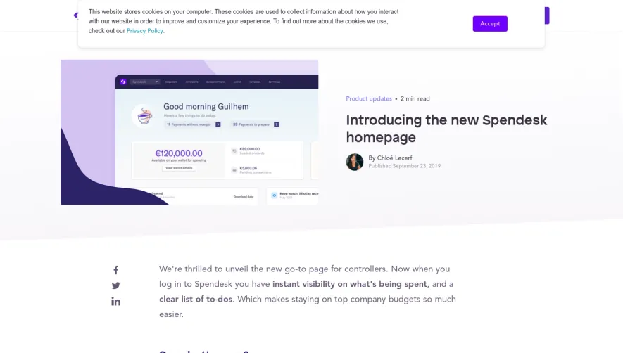Spendesk Product Update