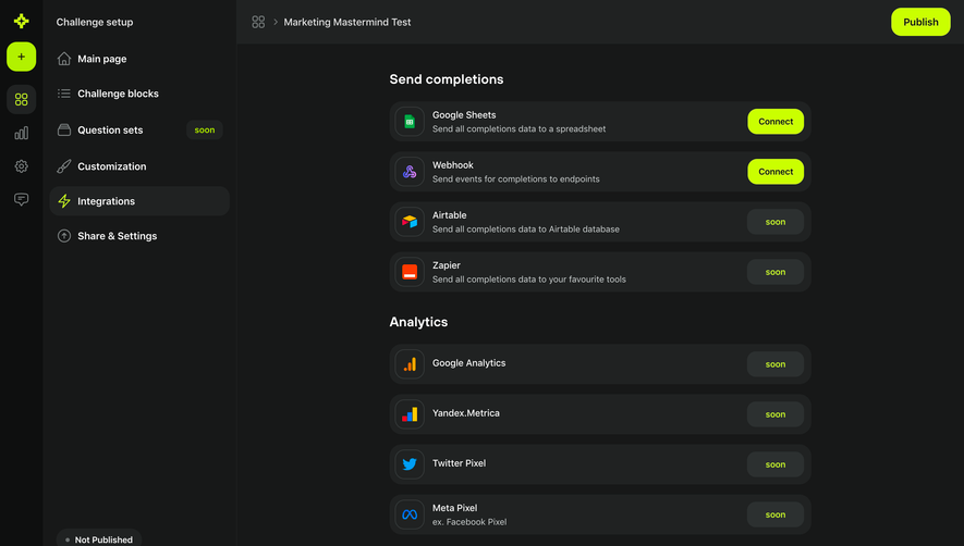 Meiro Challenge Integrations Setup