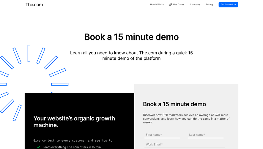 The.com Demo Request
