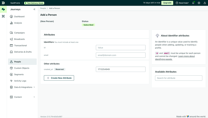 Customer.io Add A Contact