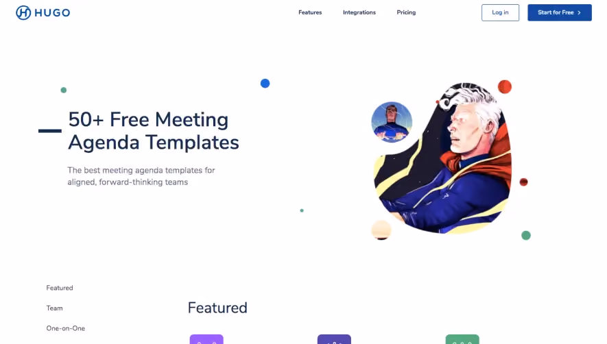 Hugo Meeting Agenda Templates