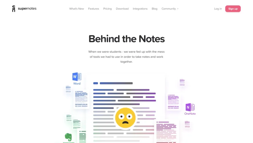 Supernotes About Page