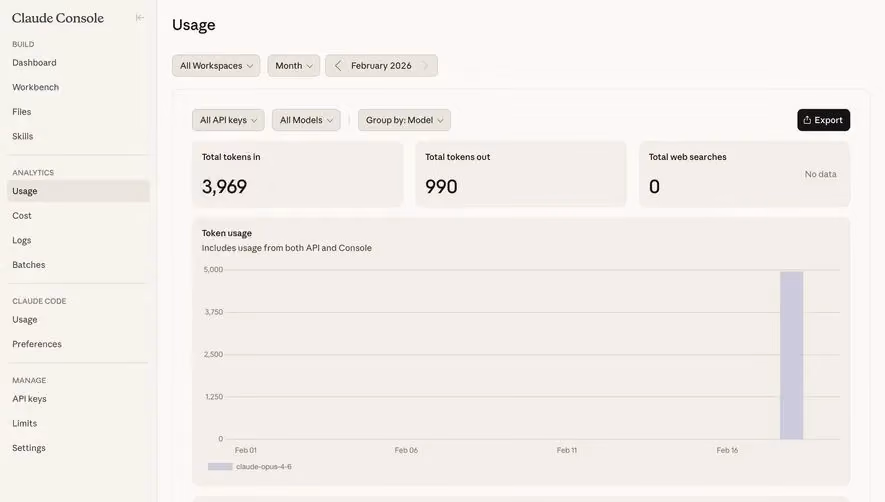 Claude API Usage