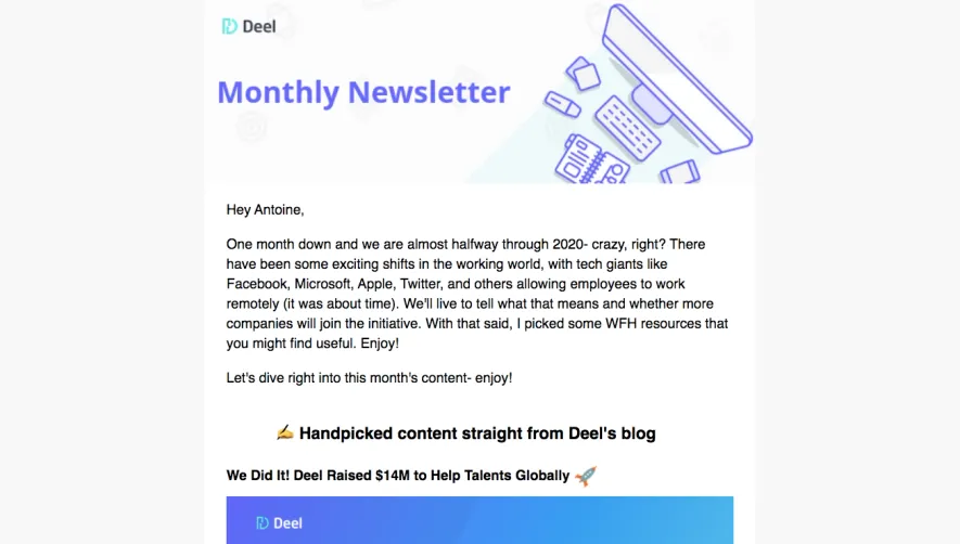 Deel Newsletters