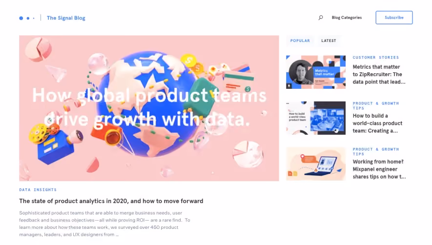 Mixpanel Blog Feed