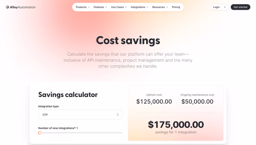 Alloy ROI Calculator