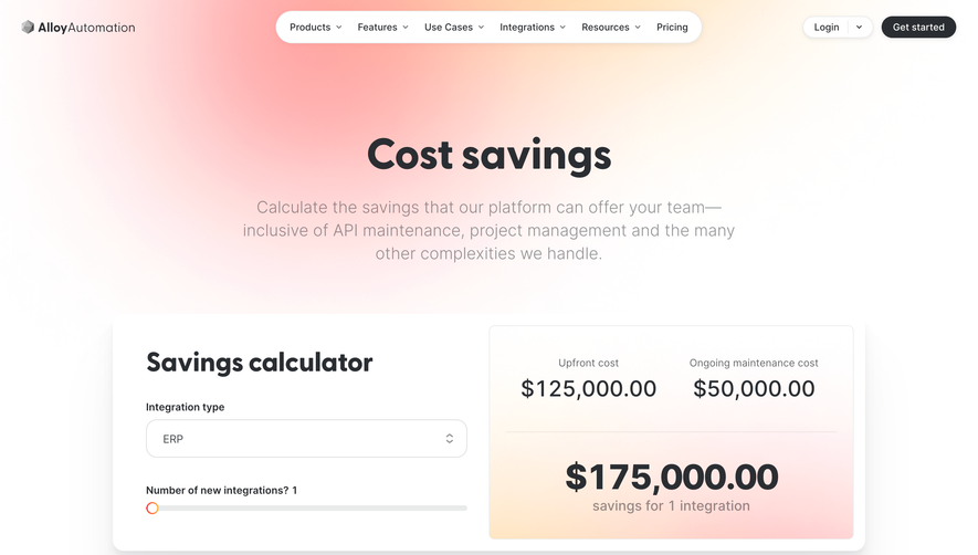 Alloy ROI Calculator